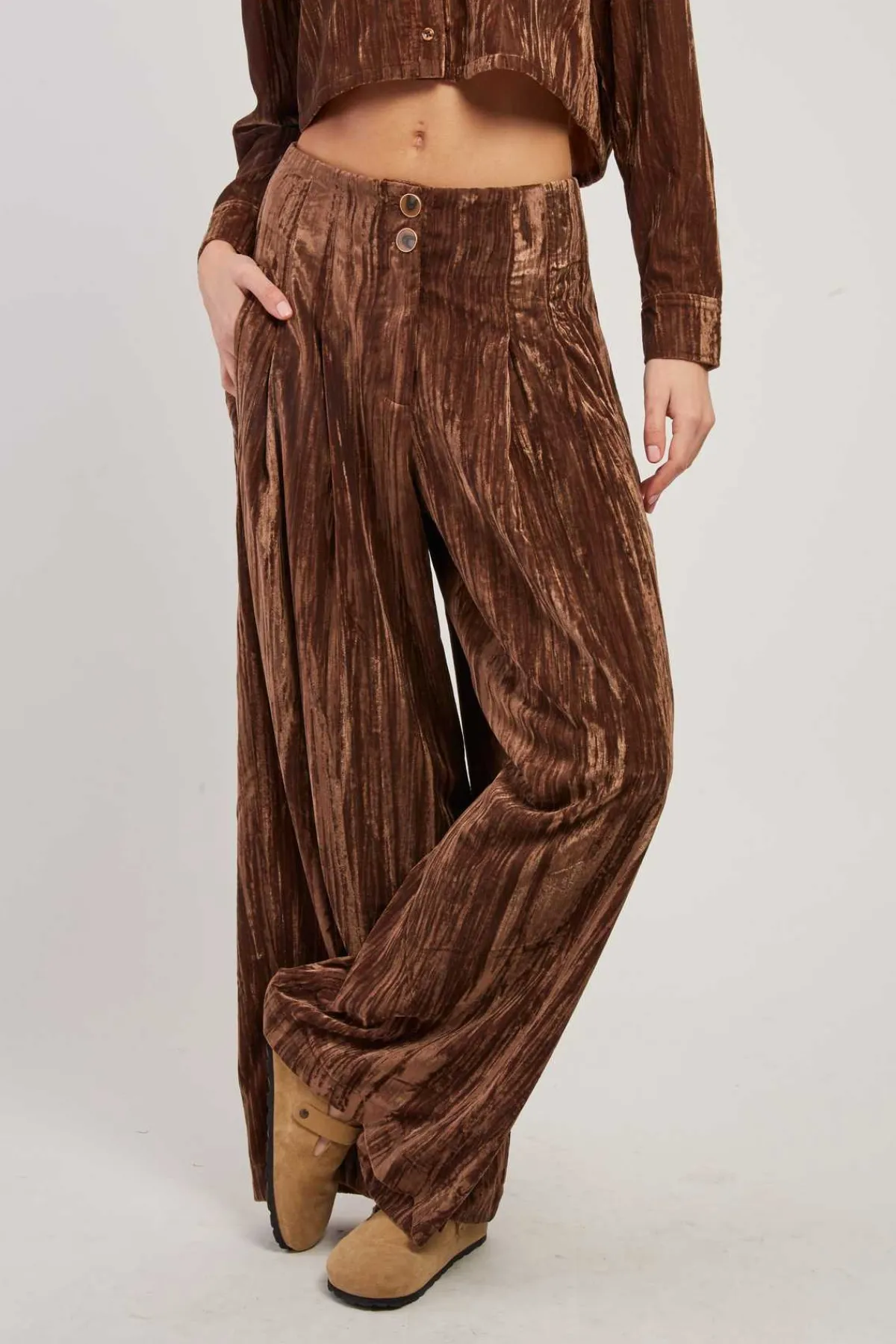 Online Pantalon large en velours côtelé RALLYE Les Jupes & Pantalons