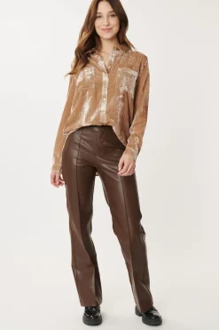 Hot Pantalon Similicuir 7/8 - NADIA Les Jupes & Pantalons