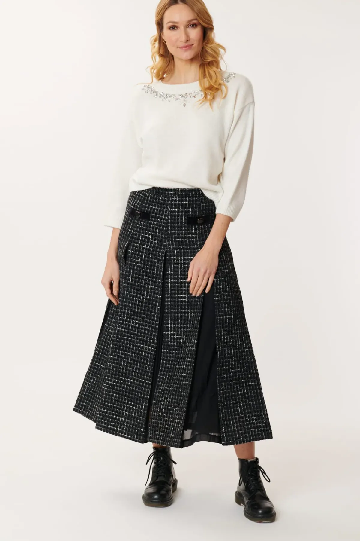 Outlet Pull Brodé Col Rond JONAS La Maille|Les Gilets, Cardigans & Pulls