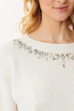 Outlet Pull Brodé Col Rond JONAS La Maille|Les Gilets, Cardigans & Pulls