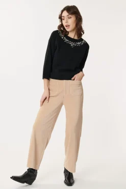 Outlet Pull Brodé Col Rond JONAS La Maille|Les Gilets, Cardigans & Pulls