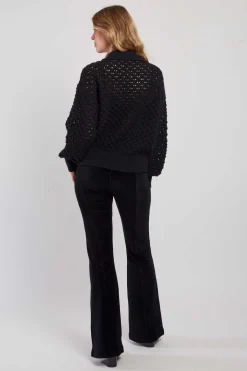 Best Sale Pull en grosse maille ajourée avec strass CALEDONIE Les Gilets, Cardigans & Pulls