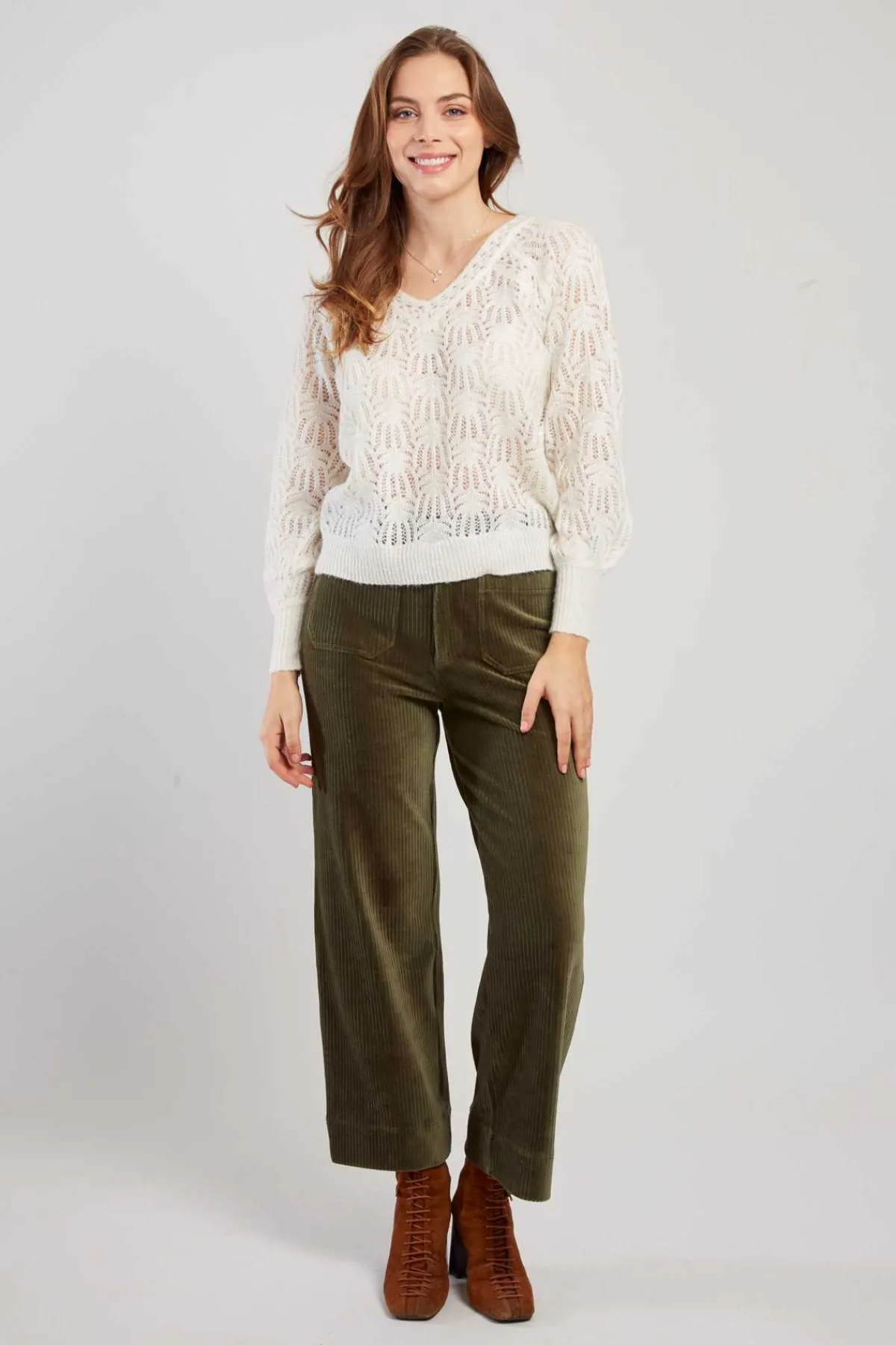 Best Sale Pull en maille ajourée CAPUCINE La Maille|Les Gilets, Cardigans & Pulls