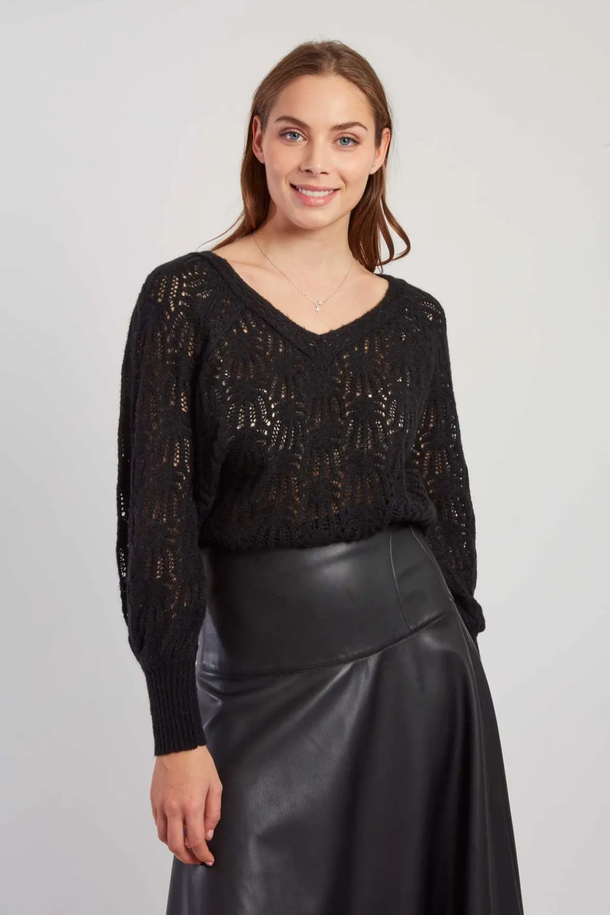 Best Sale Pull en maille ajourée CAPUCINE La Maille|Les Gilets, Cardigans & Pulls