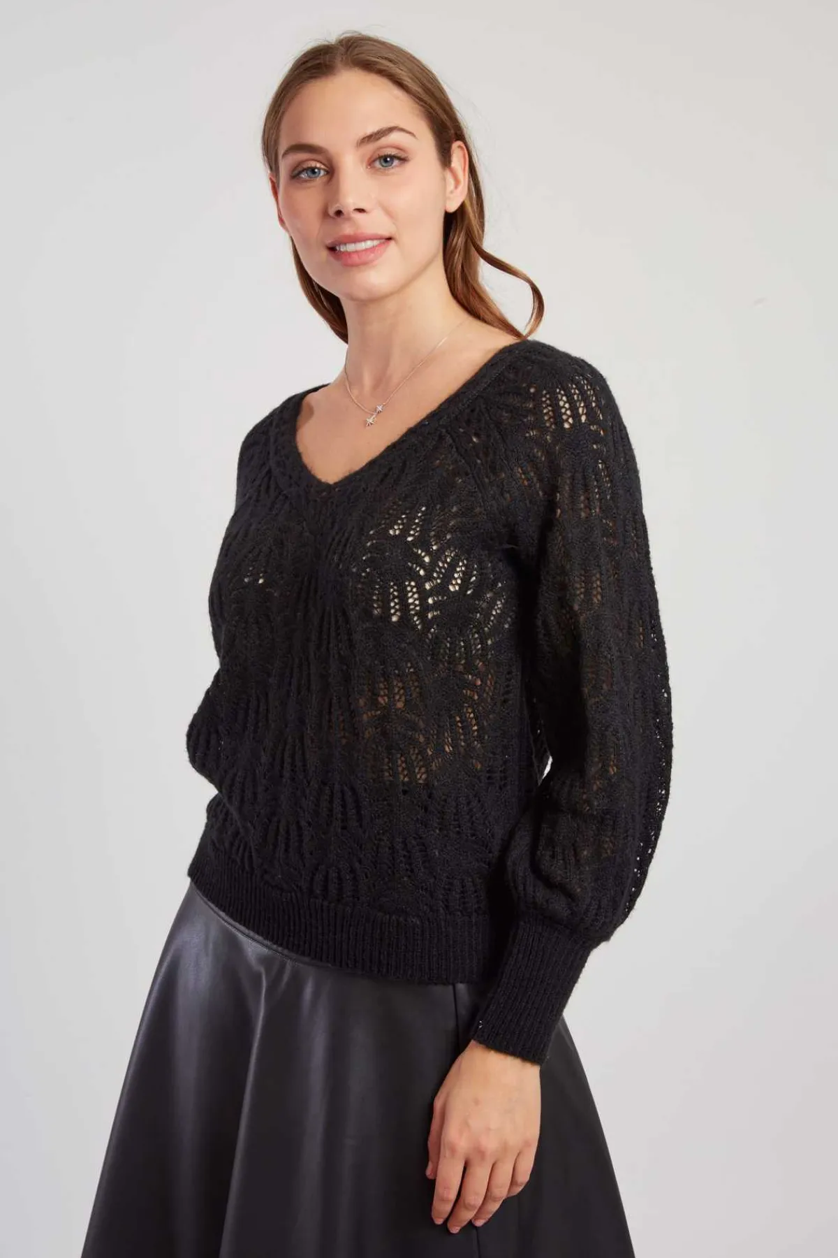 Best Sale Pull en maille ajourée CAPUCINE La Maille|Les Gilets, Cardigans & Pulls