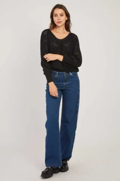 Best Sale Pull en maille ajourée CAPUCINE La Maille|Les Gilets, Cardigans & Pulls