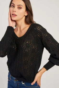 Best Sale Pull en maille ajourée CAPUCINE La Maille|Les Gilets, Cardigans & Pulls