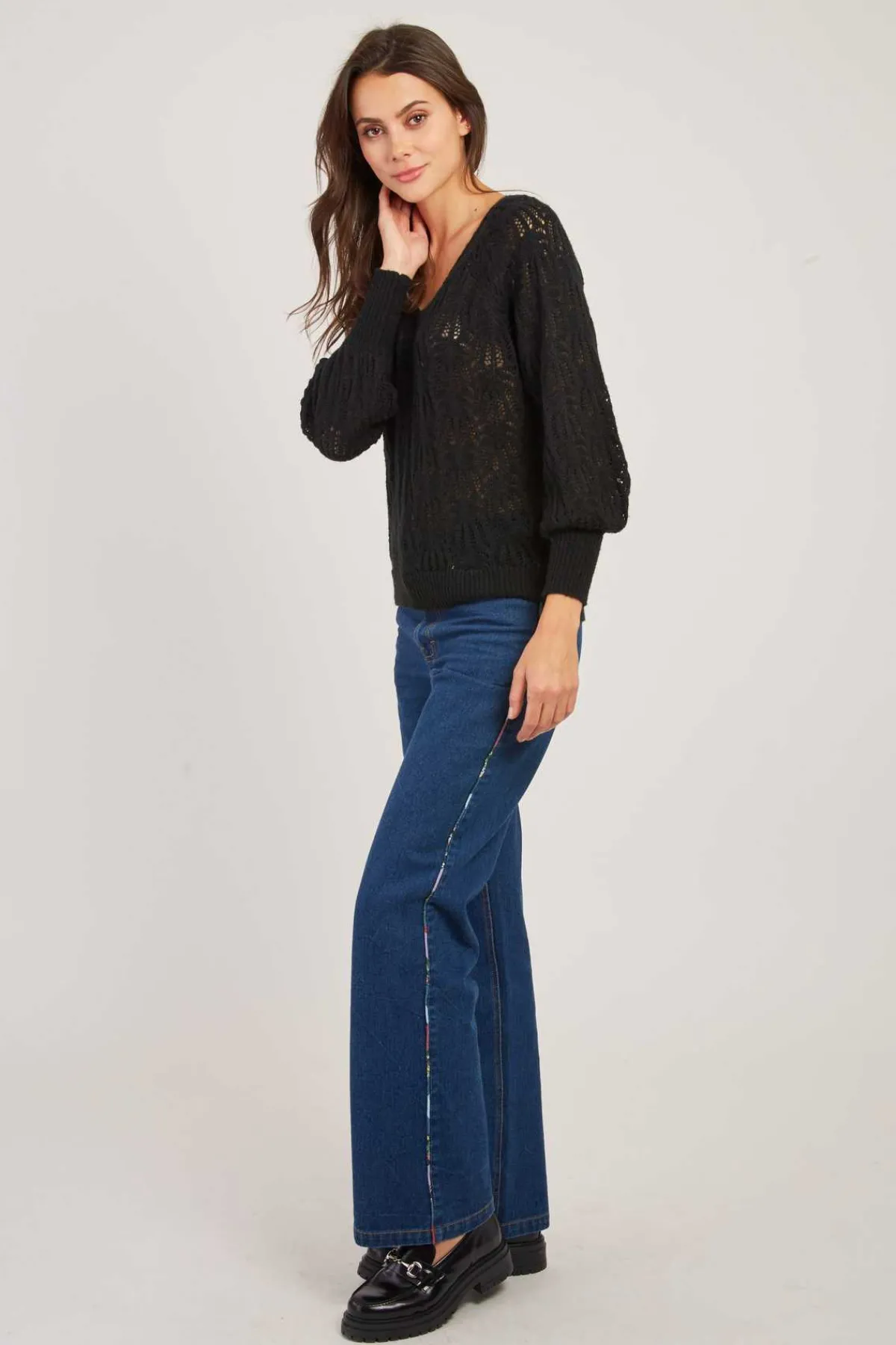 Best Sale Pull en maille ajourée CAPUCINE La Maille|Les Gilets, Cardigans & Pulls