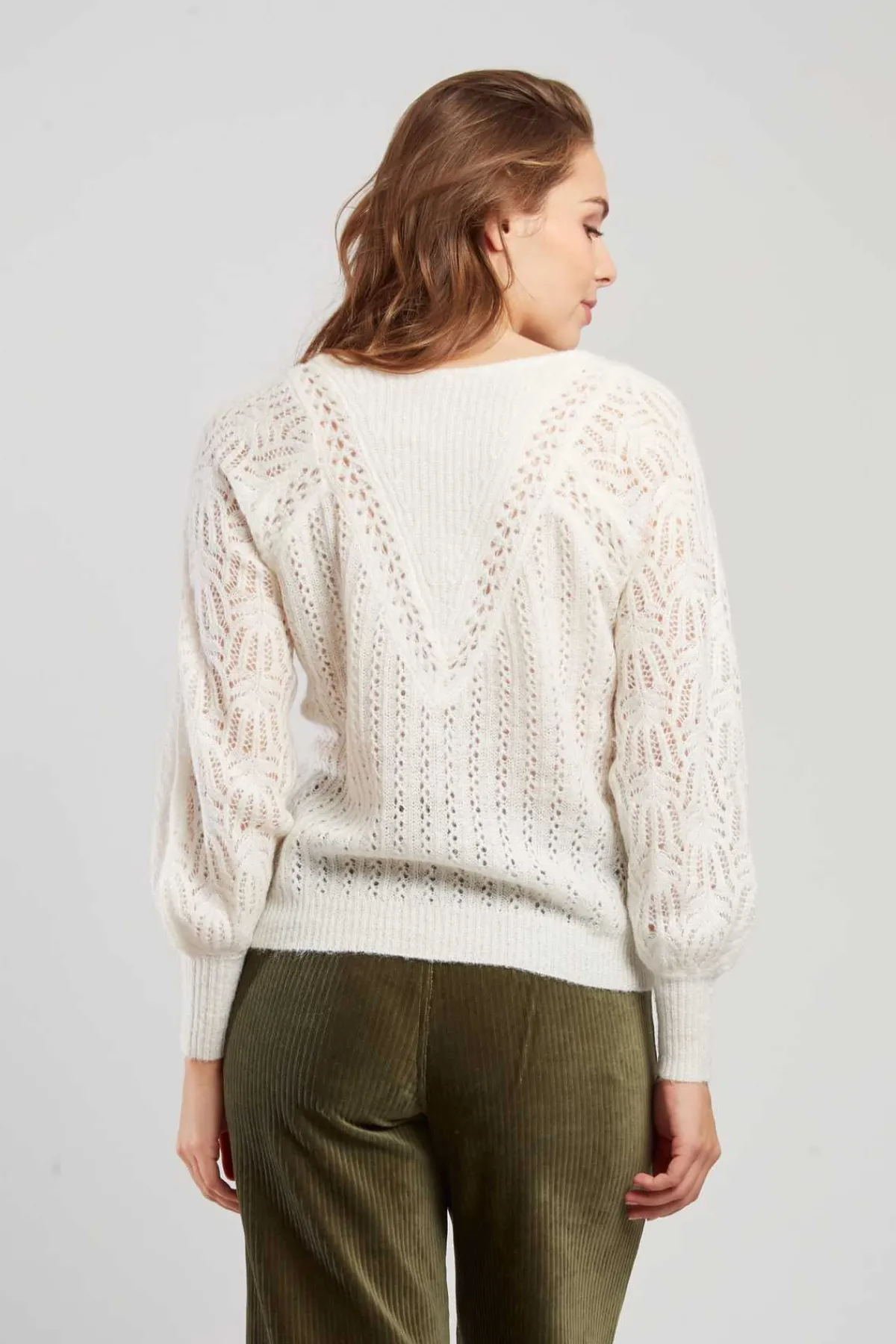 Best Sale Pull en maille ajourée CAPUCINE La Maille|Les Gilets, Cardigans & Pulls