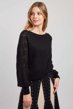 Best Sale Pull en maille ajourée CAPUCINE La Maille|Les Gilets, Cardigans & Pulls