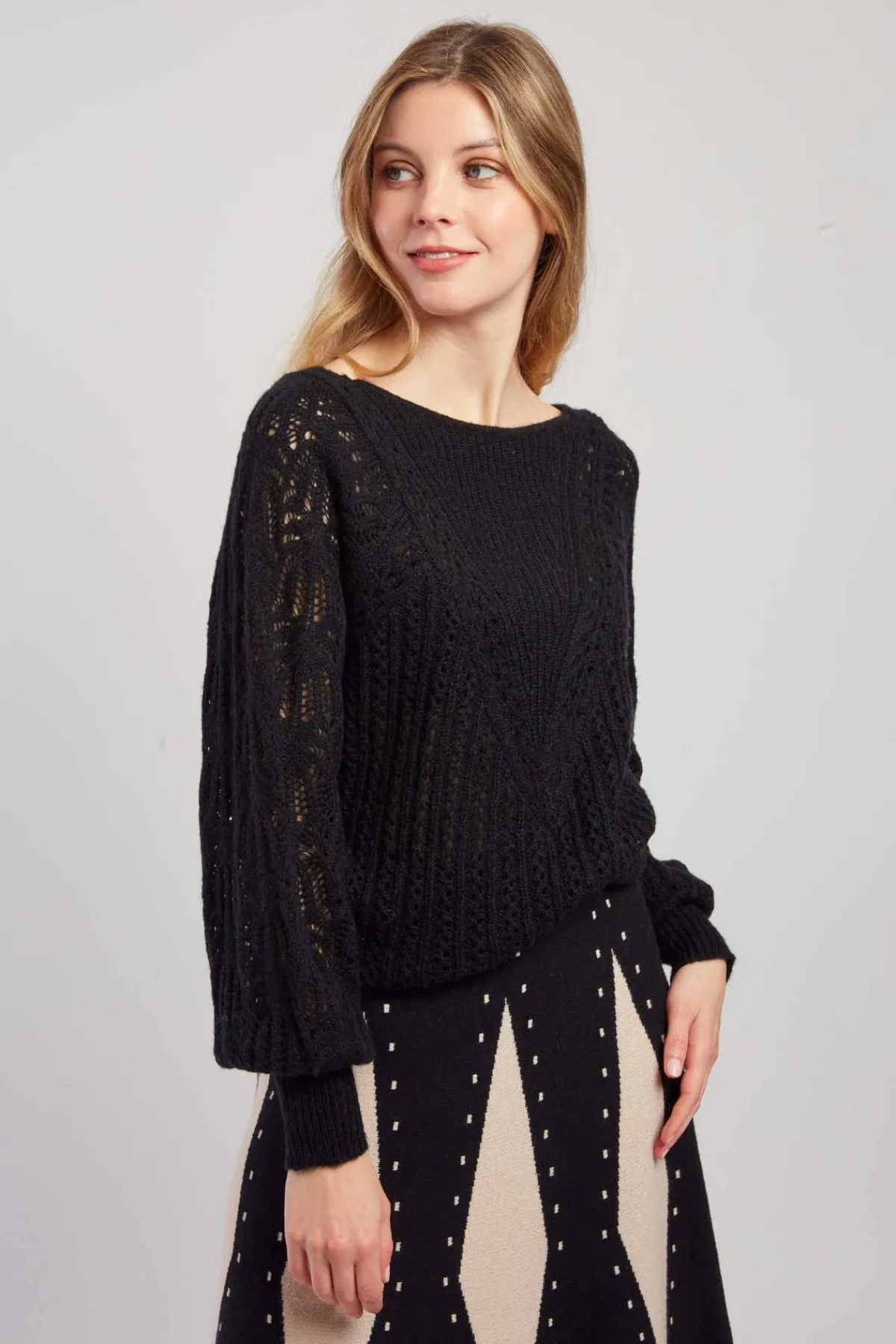 Best Sale Pull en maille ajourée CAPUCINE La Maille|Les Gilets, Cardigans & Pulls