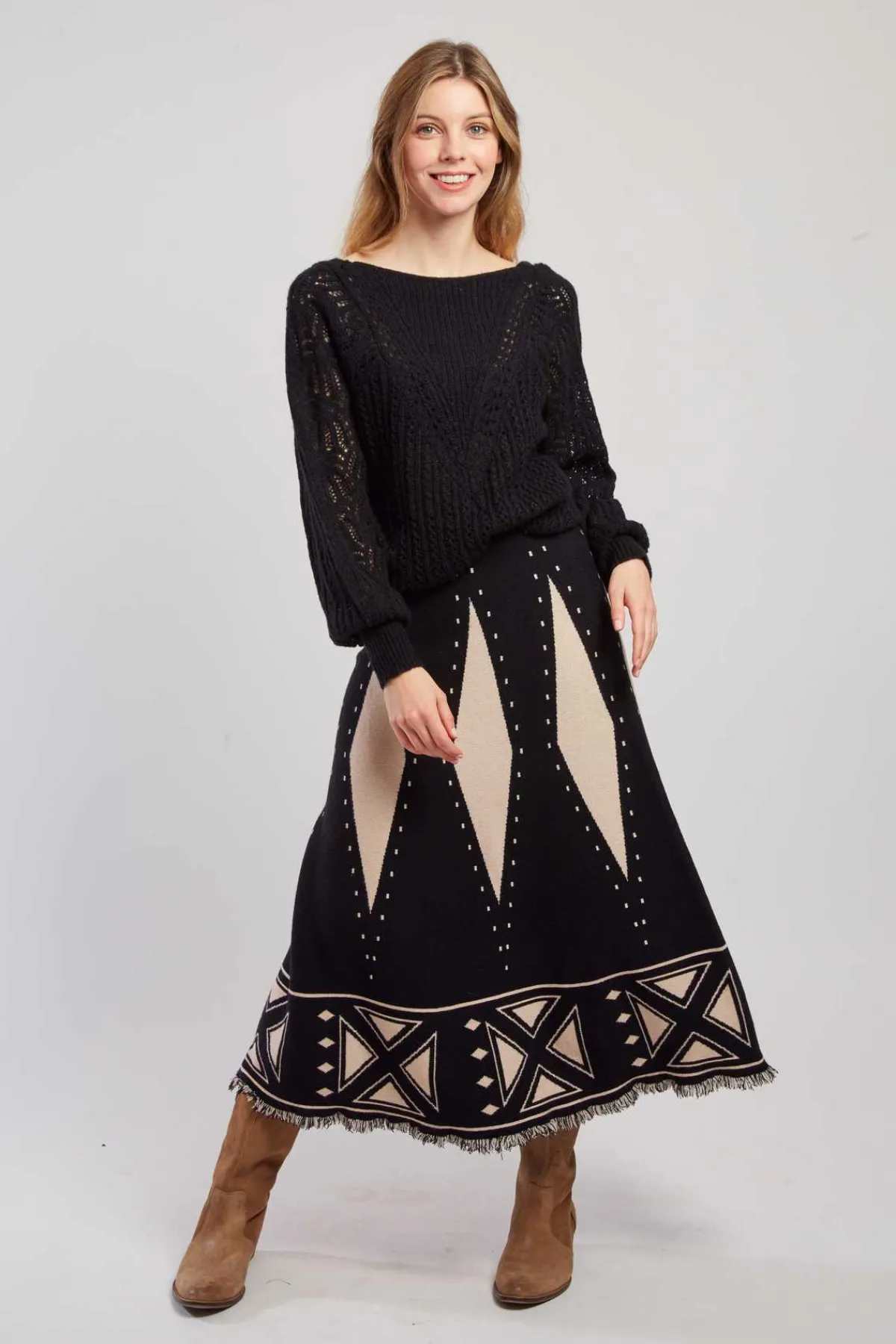 Best Sale Pull en maille ajourée CAPUCINE La Maille|Les Gilets, Cardigans & Pulls