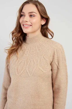 Flash Sale Pull en maille col montant CARAMEL La Maille|Les Gilets, Cardigans & Pulls