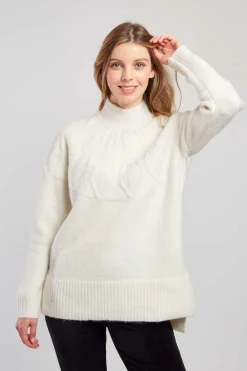 Flash Sale Pull en maille col montant CARAMEL La Maille|Les Gilets, Cardigans & Pulls