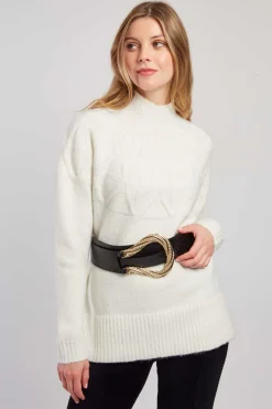 Flash Sale Pull en maille col montant CARAMEL La Maille|Les Gilets, Cardigans & Pulls