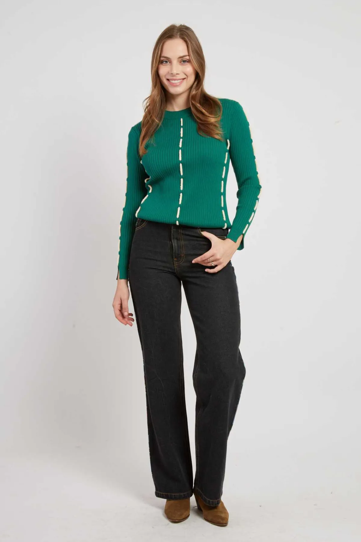 Sale Pull en maille col rond CALYPSO La Maille|Les Gilets, Cardigans & Pulls