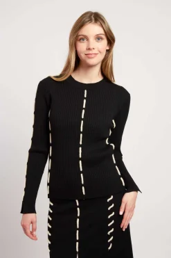 Sale Pull en maille col rond CALYPSO La Maille|Les Gilets, Cardigans & Pulls