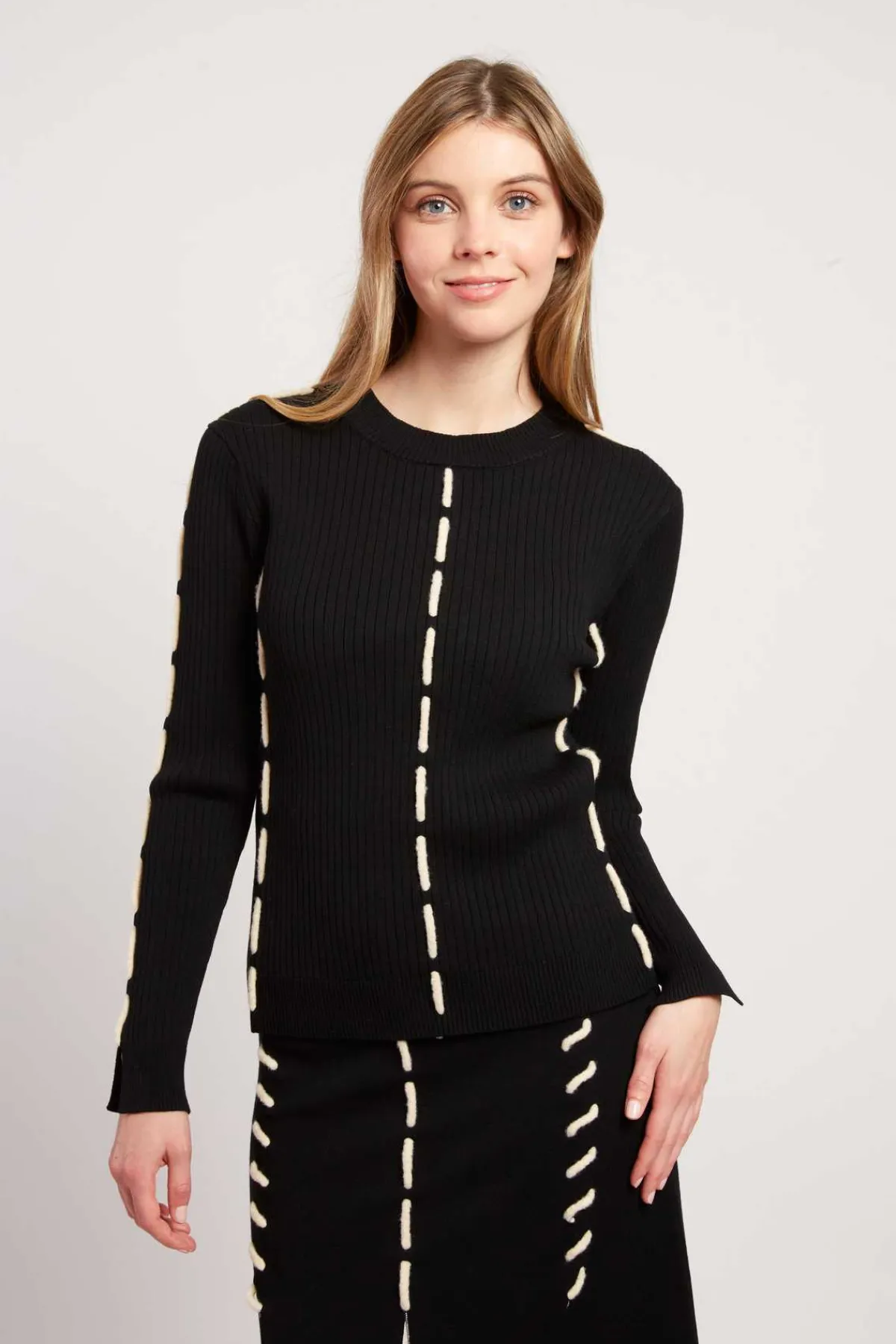 Sale Pull en maille col rond CALYPSO La Maille|Les Gilets, Cardigans & Pulls