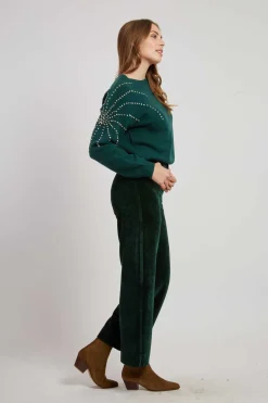 Online Pull en maille fine avec strass graphique CALENZANA La Maille|Les Gilets, Cardigans & Pulls