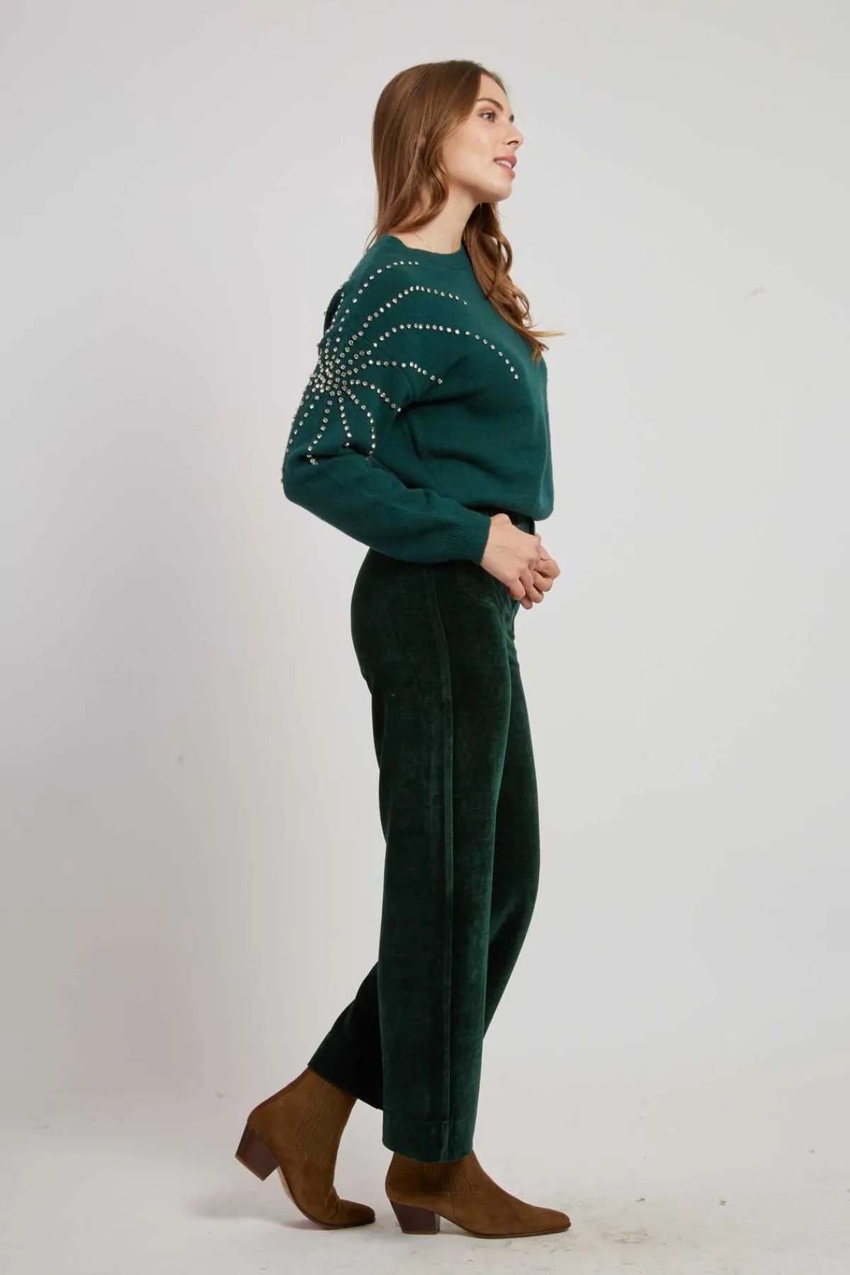 Online Pull en maille fine avec strass graphique CALENZANA La Maille|Les Gilets, Cardigans & Pulls