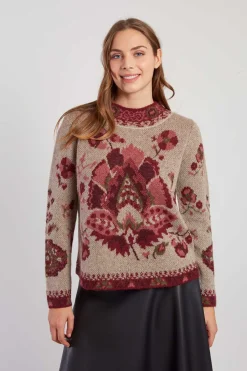 New Pull en maille jacquard à col rond CADIX La Maille|Les Gilets, Cardigans & Pulls