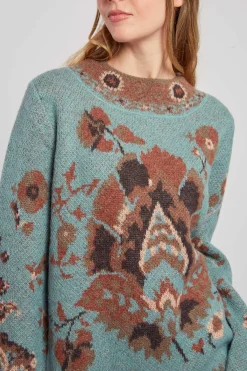 New Pull en maille jacquard à col rond CADIX La Maille|Les Gilets, Cardigans & Pulls