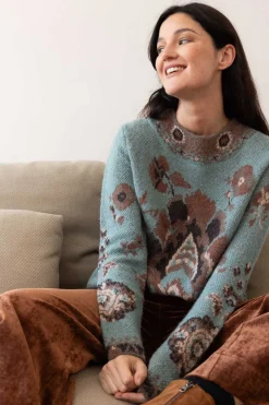 New Pull en maille jacquard à col rond CADIX La Maille|Les Gilets, Cardigans & Pulls