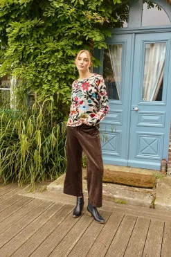 Best Pull en maille jacquard col rond CADETTE La Maille|Les Gilets, Cardigans & Pulls