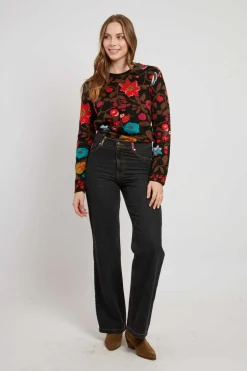 Best Pull en maille jacquard col rond CADETTE La Maille|Les Gilets, Cardigans & Pulls