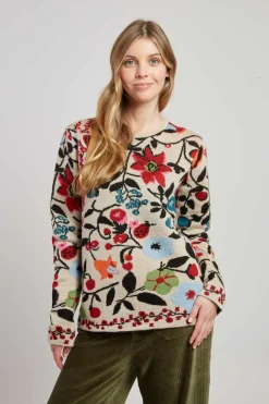 Best Pull en maille jacquard col rond CADETTE La Maille|Les Gilets, Cardigans & Pulls