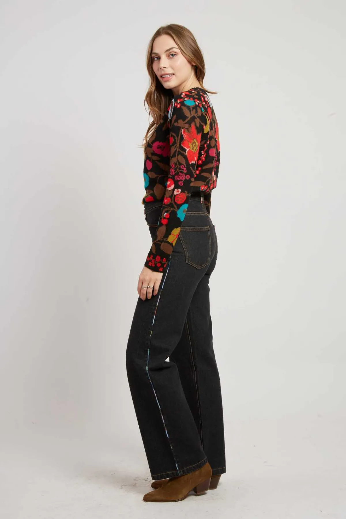 Best Pull en maille jacquard col rond CADETTE La Maille|Les Gilets, Cardigans & Pulls