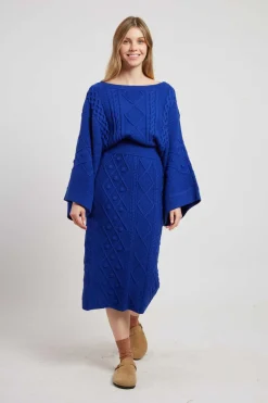 Clearance Pull en maille torsadée manches amples CARIGNAN La Maille|Les Gilets, Cardigans & Pulls