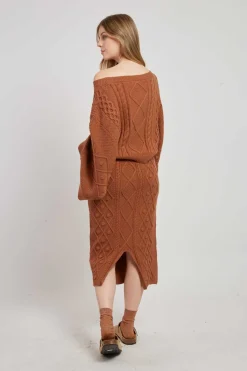 Clearance Pull en maille torsadée manches amples CARIGNAN La Maille|Les Gilets, Cardigans & Pulls