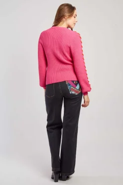 Cheap Pull en maille uni cotelé CARLA La Maille|Les Gilets, Cardigans & Pulls