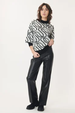 Best Sale Pull Jacquard Bicolore JACKIE La Maille|Les Gilets, Cardigans & Pulls