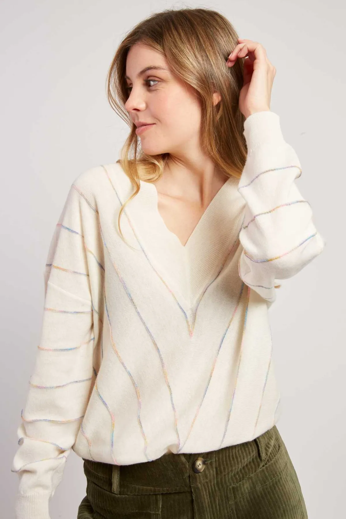 Best Pull manches longues col V CAMERON Les Gilets, Cardigans & Pulls