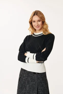 New Pull manches longues en maille JANY Les Gilets, Cardigans & Pulls