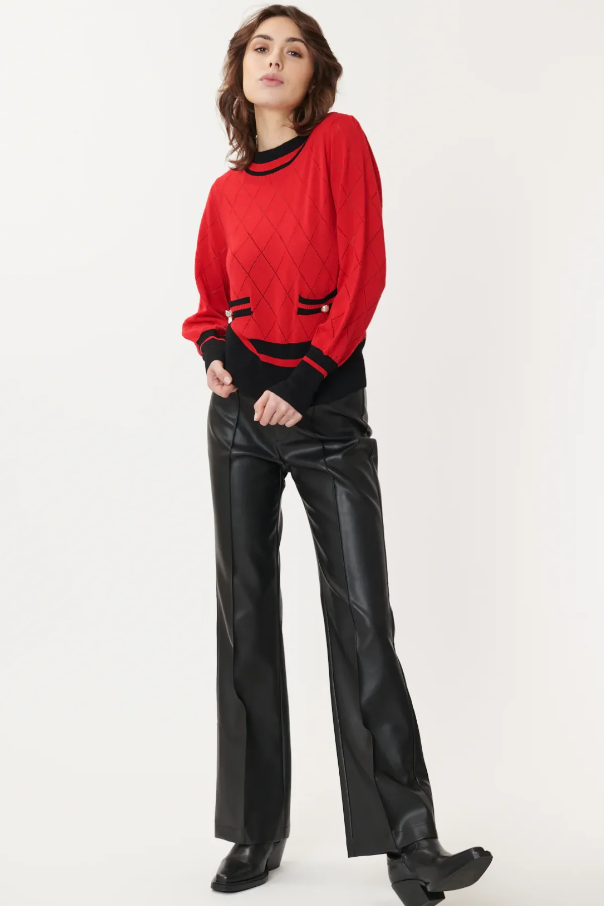 New Pull manches longues en maille JANY Les Gilets, Cardigans & Pulls