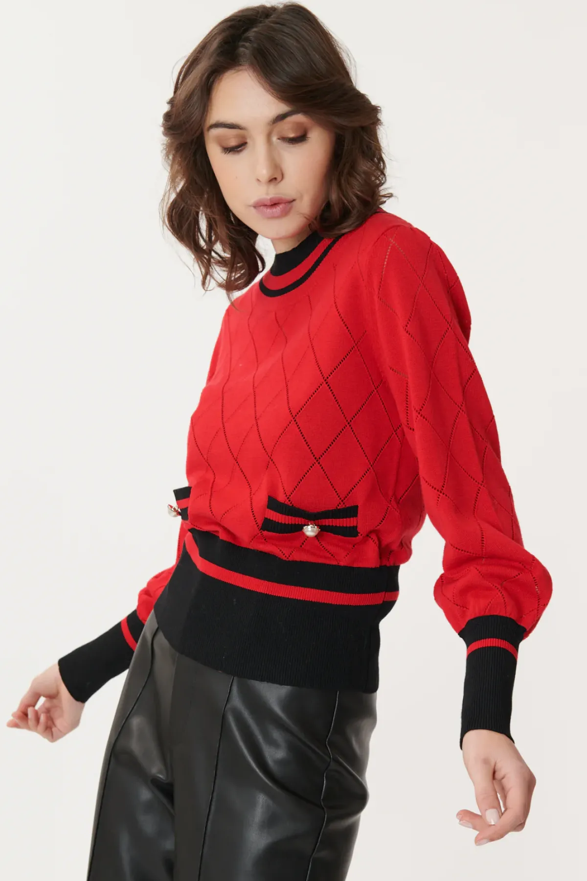 New Pull manches longues en maille JANY Les Gilets, Cardigans & Pulls