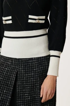 New Pull manches longues en maille JANY Les Gilets, Cardigans & Pulls