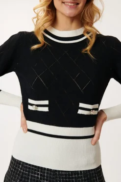 New Pull manches longues en maille JANY Les Gilets, Cardigans & Pulls