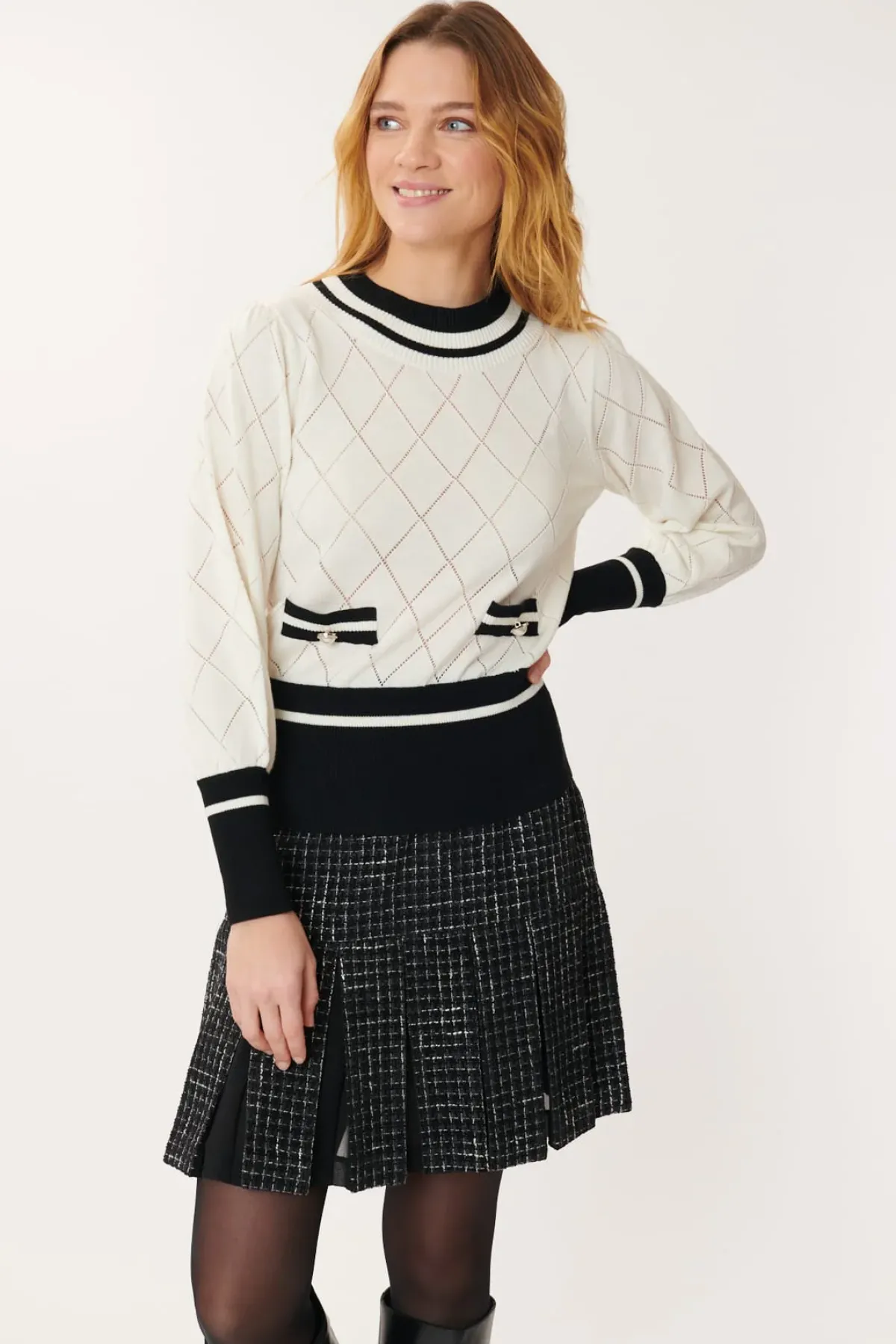 New Pull manches longues en maille JANY Les Gilets, Cardigans & Pulls