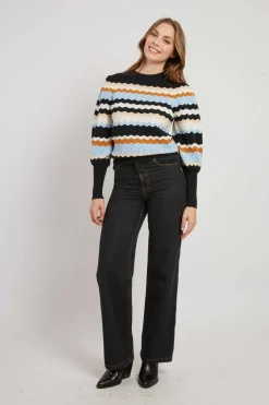 Clearance Pull rayé manches bouffantes CAHORS La Maille|Les Gilets, Cardigans & Pulls