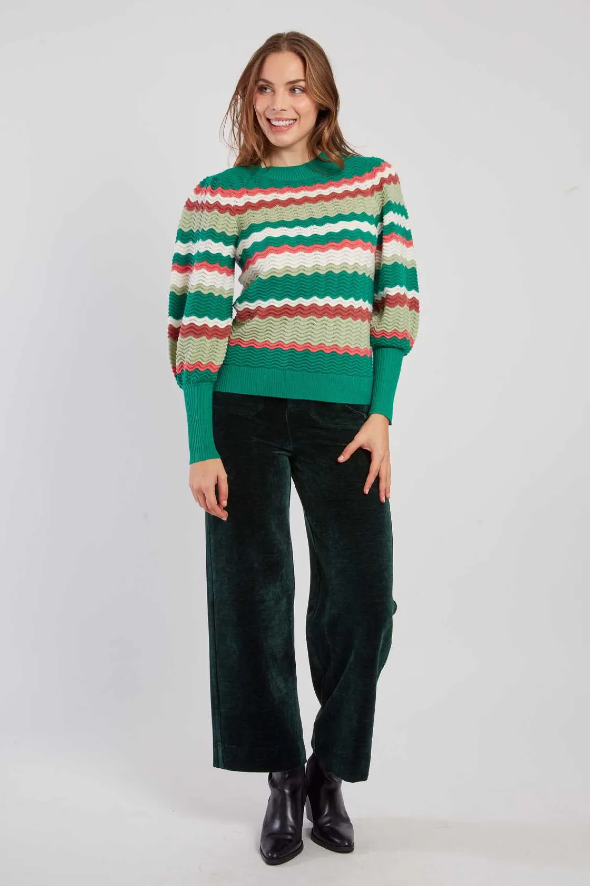 Clearance Pull rayé manches bouffantes CAHORS La Maille|Les Gilets, Cardigans & Pulls