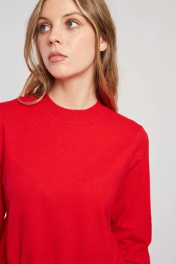 Store Pull uni en maille asymétrique CARLINE La Maille|Les Gilets, Cardigans & Pulls