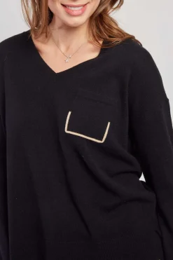 New Pull uni en maille col V CARGESE La Maille|Les Gilets, Cardigans & Pulls