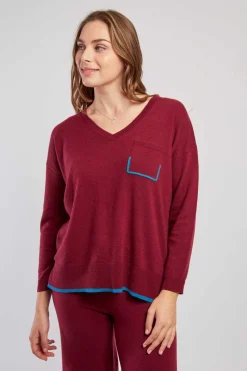 New Pull uni en maille col V CARGESE La Maille|Les Gilets, Cardigans & Pulls