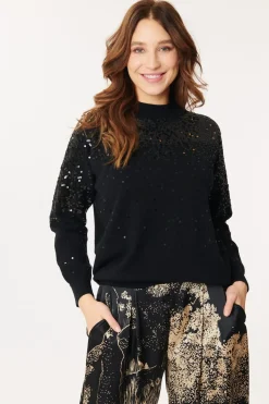 Cheap Pull Uni et Paillettes JOANNE La Maille|Les Gilets, Cardigans & Pulls