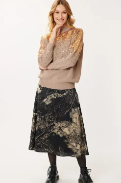 Cheap Pull Uni et Paillettes JOANNE La Maille|Les Gilets, Cardigans & Pulls