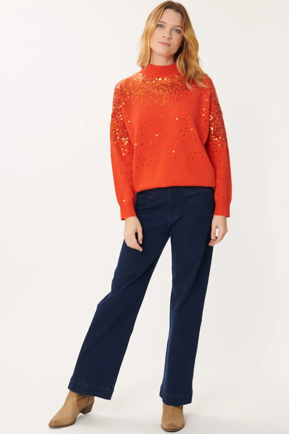 Cheap Pull Uni et Paillettes JOANNE La Maille|Les Gilets, Cardigans & Pulls